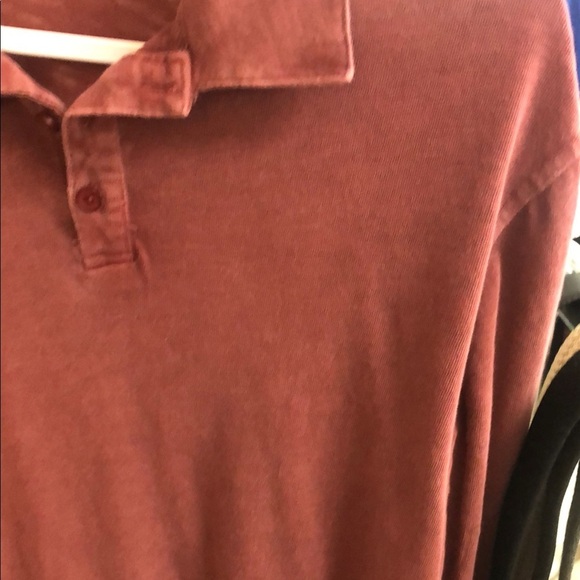 Lucky Brand Burgundy Polo Shirt Soft Cotton Casual - Picture 3 of 5